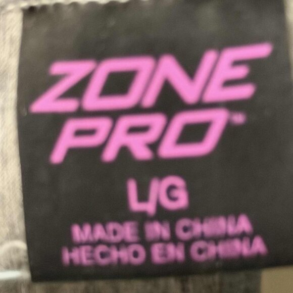 TWO NWOT Zone Pro Sports Bras - Grey and White, SIZE LARGE - Picture 4 of 9